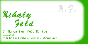 mihaly feld business card